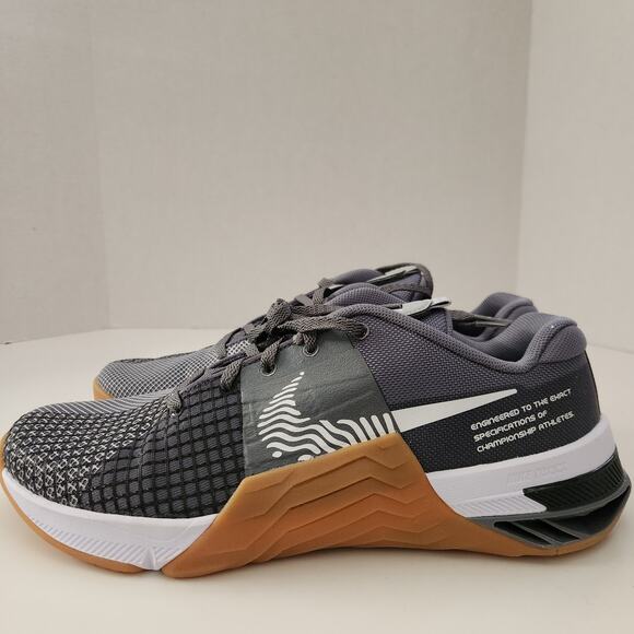 Nike Men\'s Metcon 8 Trainers, Smoke Grey White Dk Smoke Grey, 9.5 main image 8